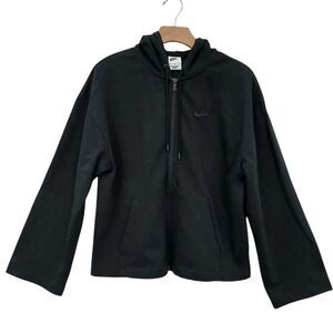 Nike Sportswear Hoodie Womens Medium Black Full-Zip Athletic Gym Casual Soft